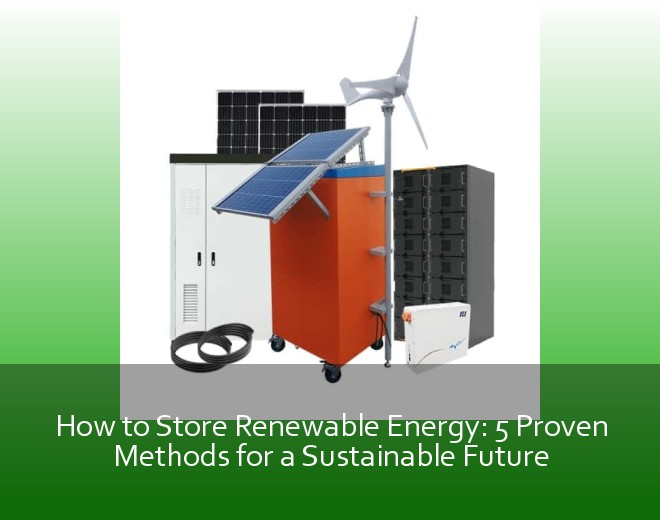 How to Store Renewable Energy: 5 Proven Methods for a Sustainable Future